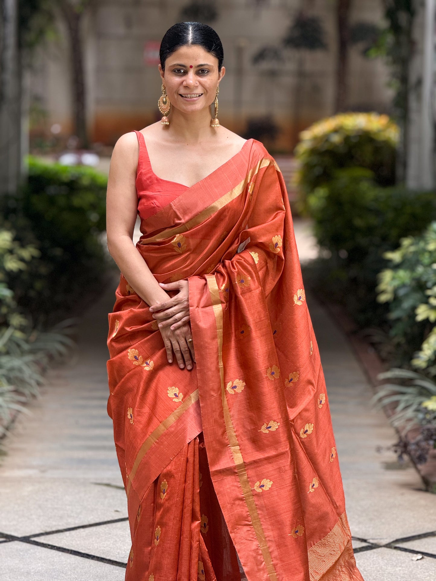 Handloom Chanderi Pattu Silk Saree
