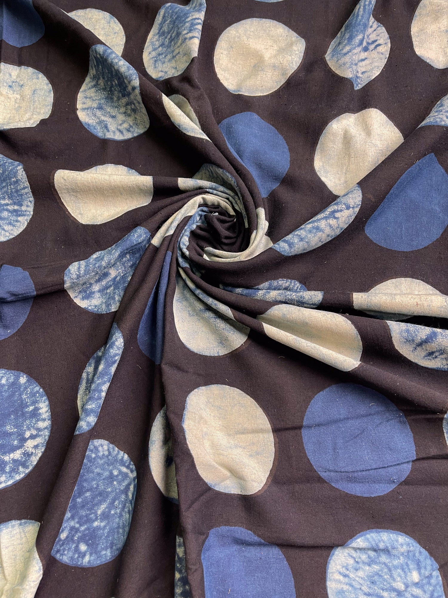 Handloom Cotton Handblock Printed Natural Dyed Ajrakh Fabric