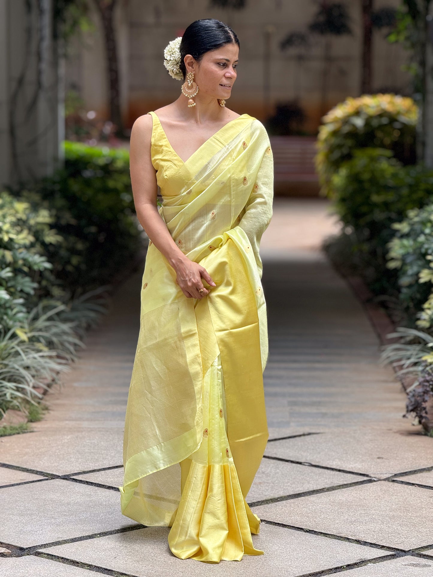 Handloom Chanderi Pattu Silk Saree