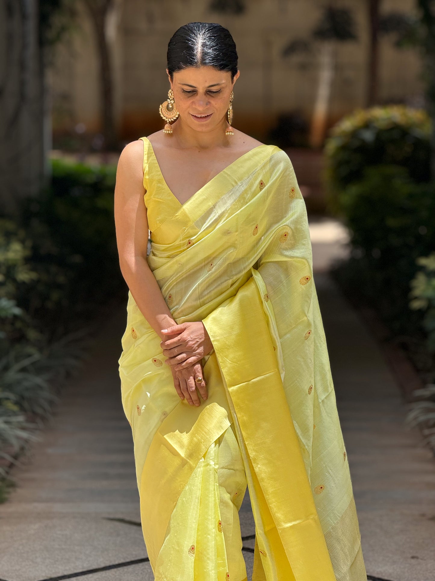 Handloom Chanderi Pattu Silk Saree
