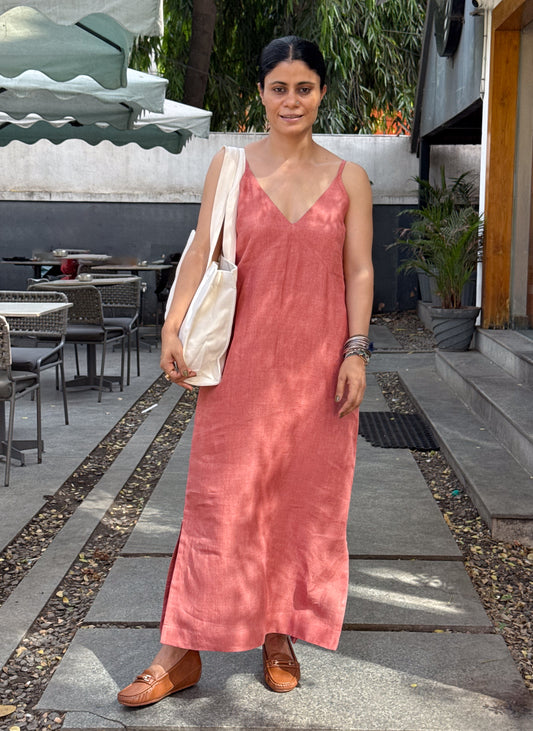 Handloom Linen By Linen Dress