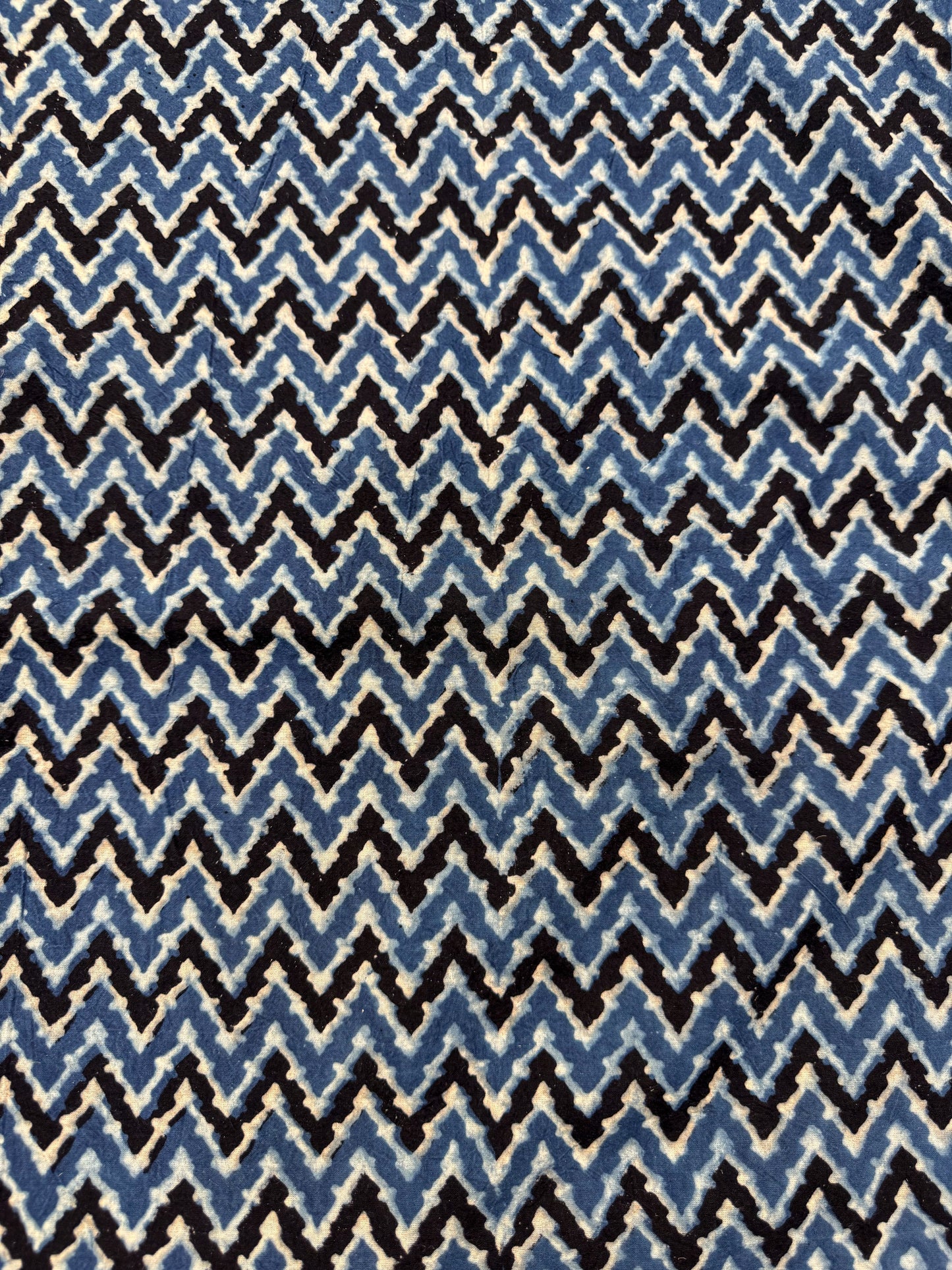 Handblock Printed Natural Dyed Ajrakh Cotton Fabric
