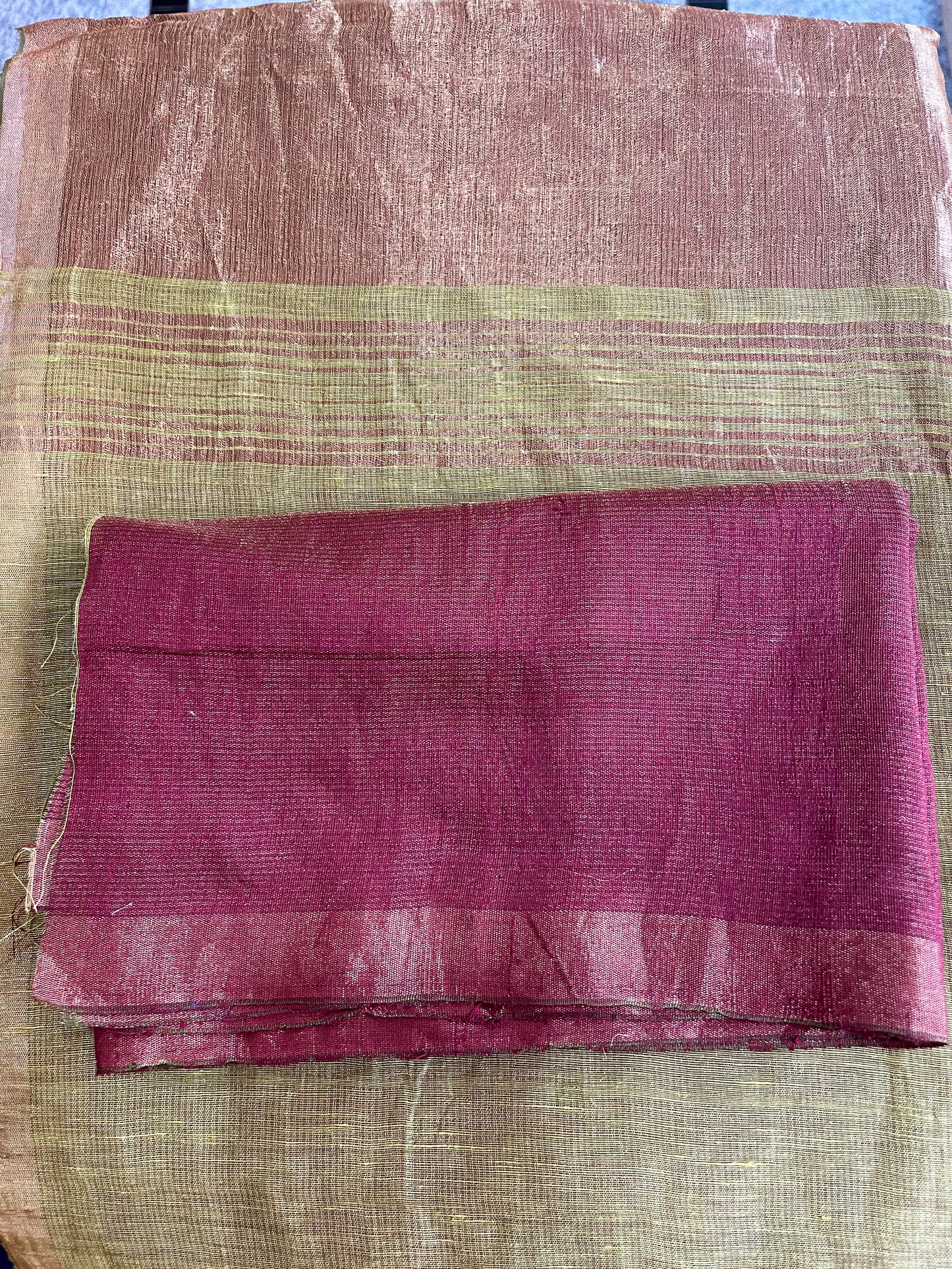 Handloom Linen Silk Saree