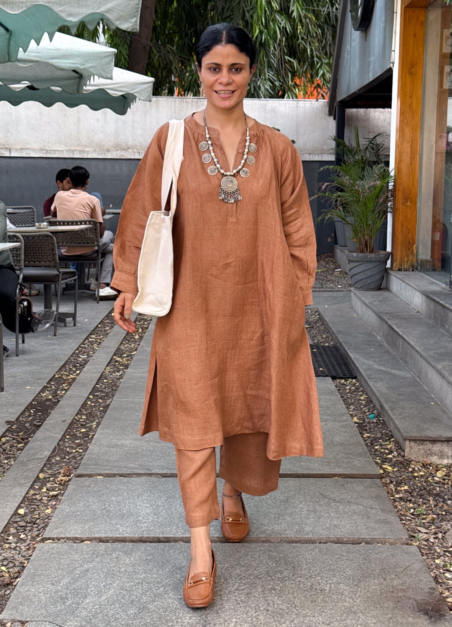 Handloom Linen By Linen Co-ord Set.