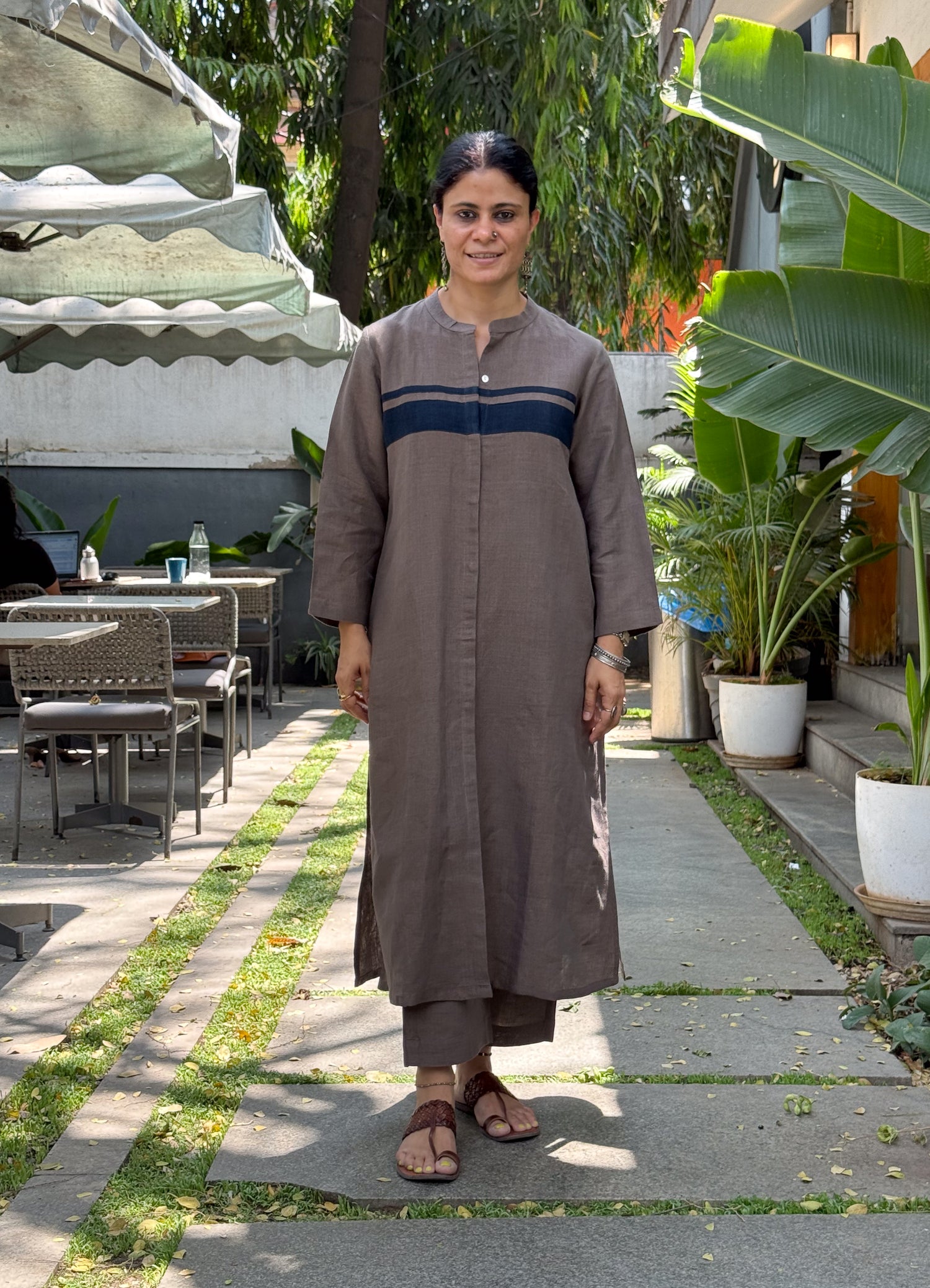 Handloom Linen By Linen  Co -Ord Set