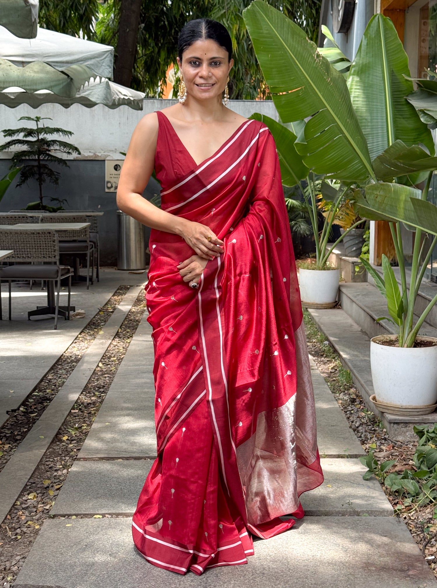 Handloom Chanderi Silk Saree