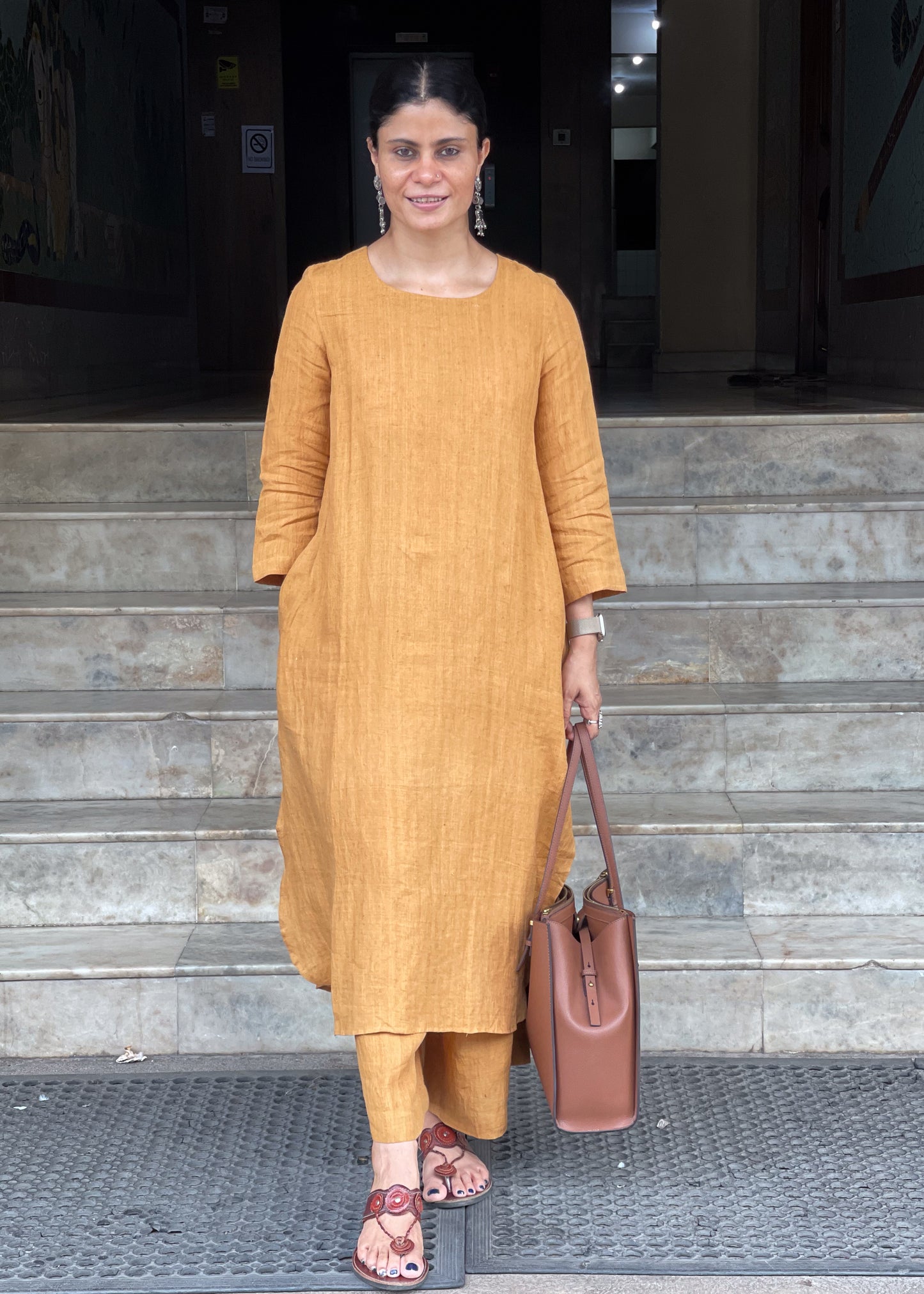 Handwoven Linen Co- ord set
