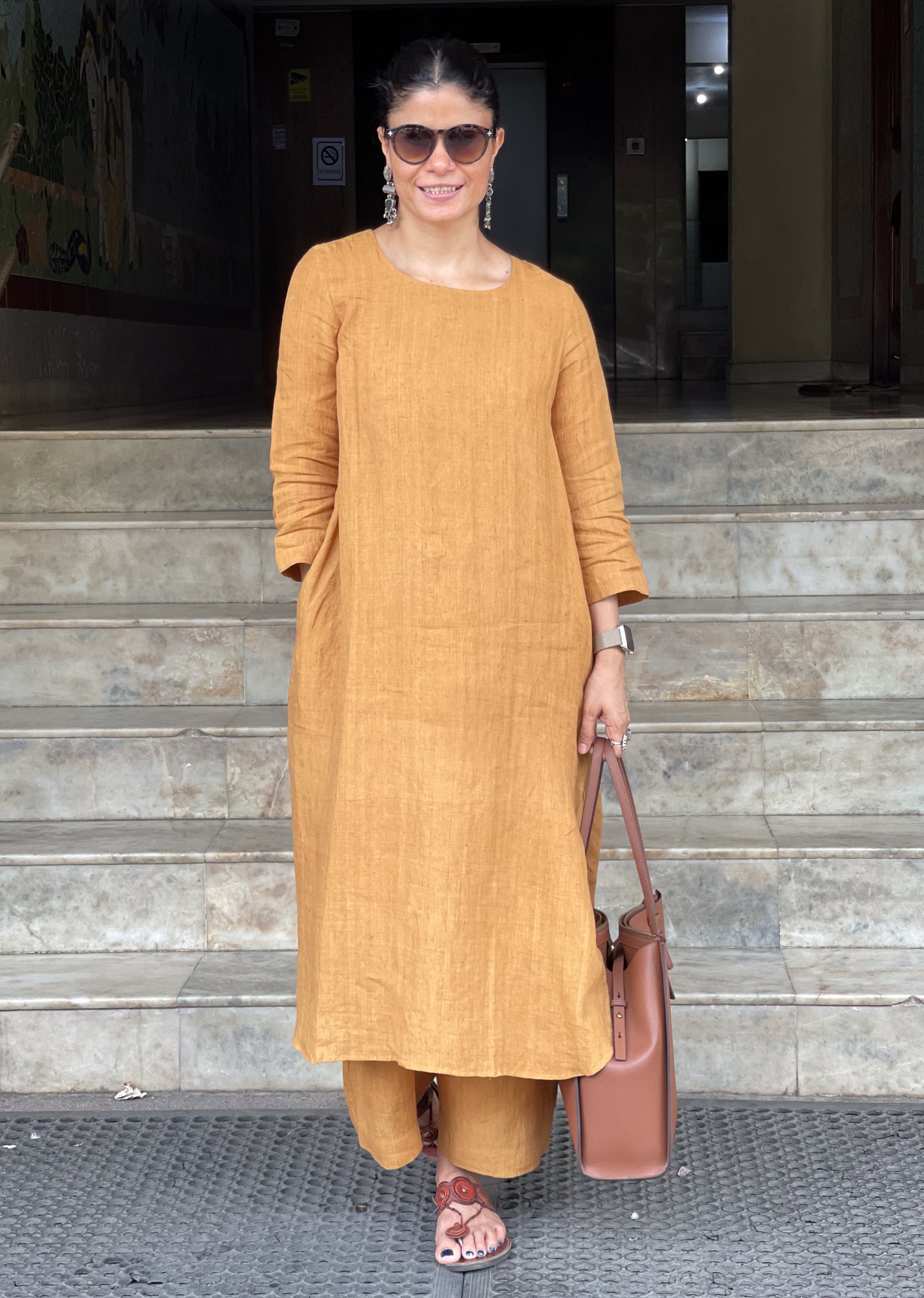 Handwoven Linen Co- ord set