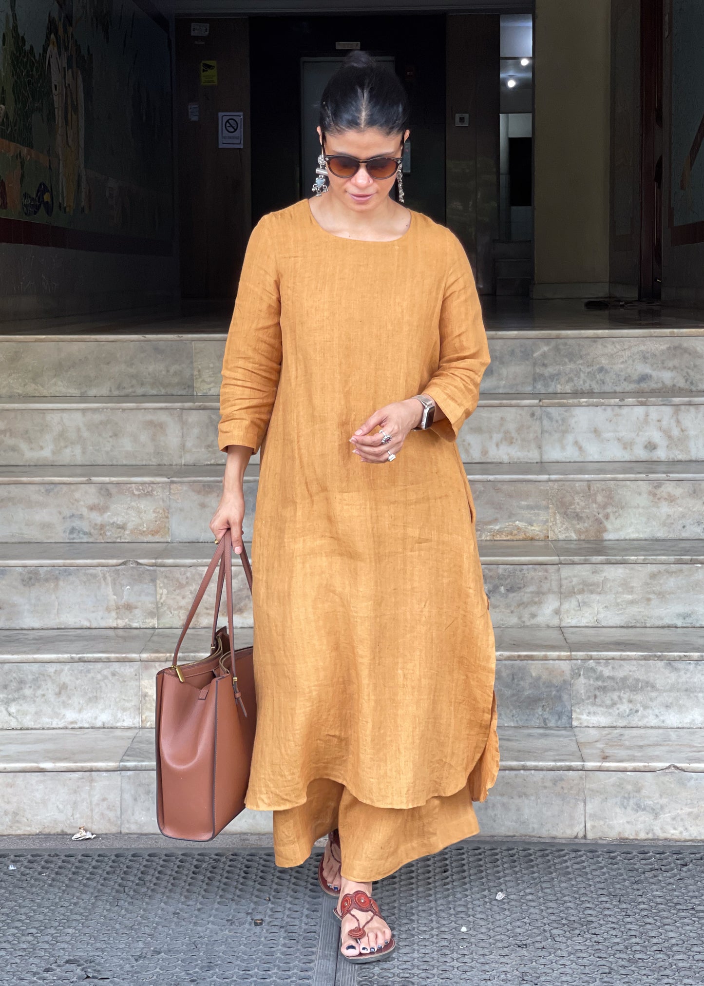 Handwoven Linen Co- ord set