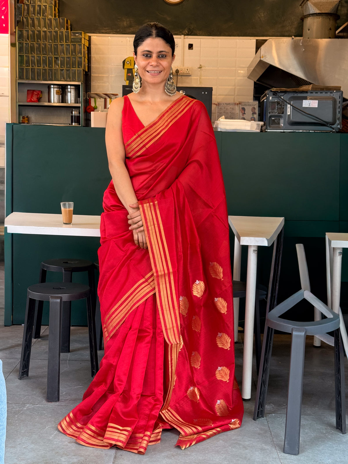 Handloom Chanderi Silk Saree