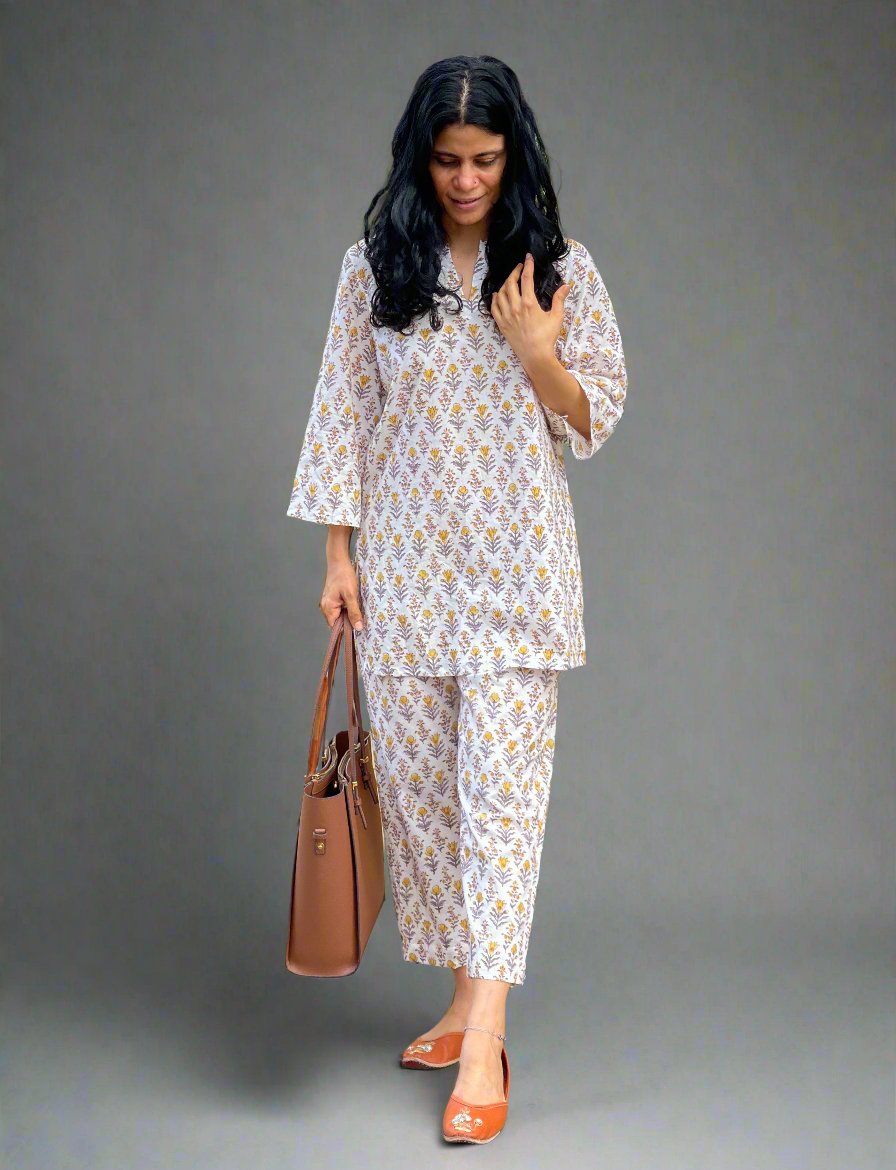 Handblock Printed Cotton Co-ord Set