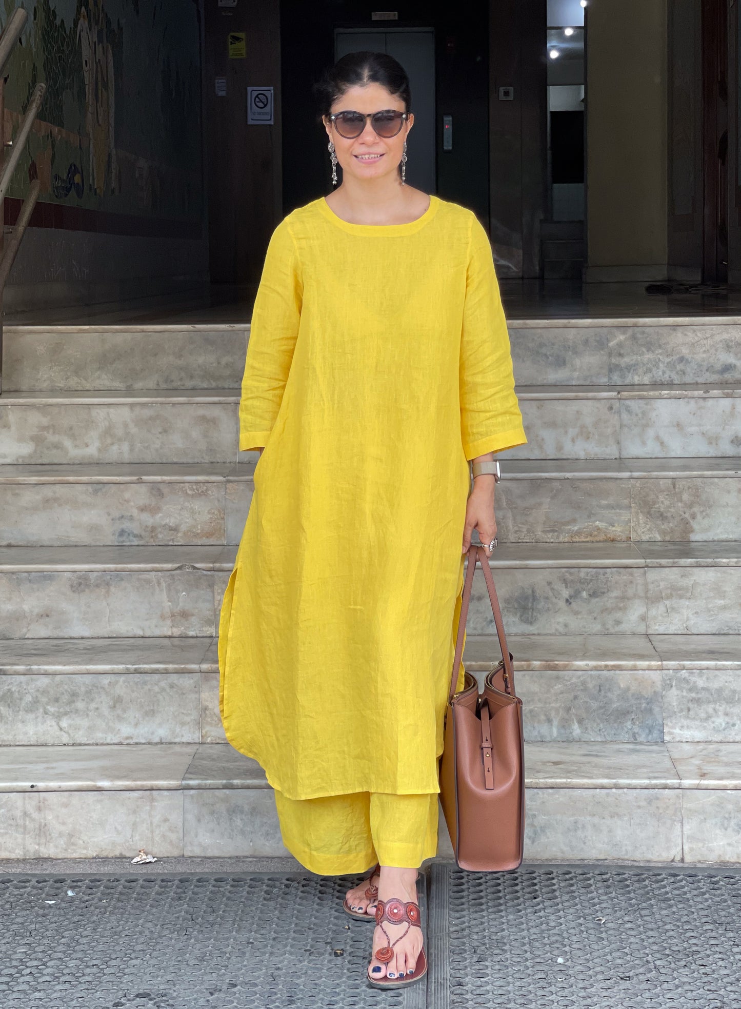 Handwoven Linen Co- ord set