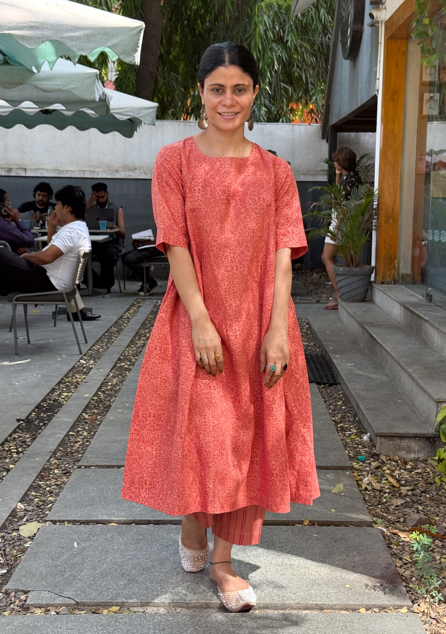 Handloom Linen By Linen Handblock Printed Kurta