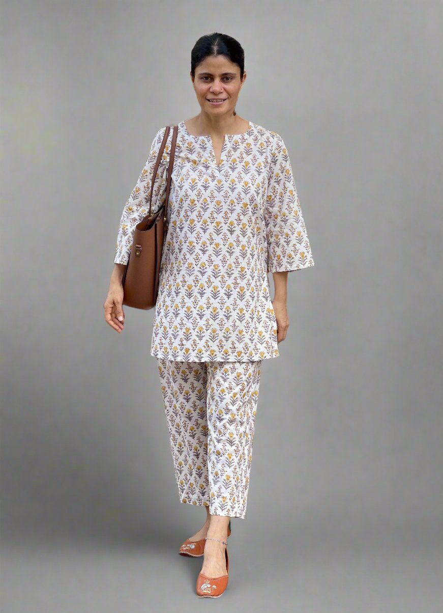 Handblock Printed Cotton Co-ord Set