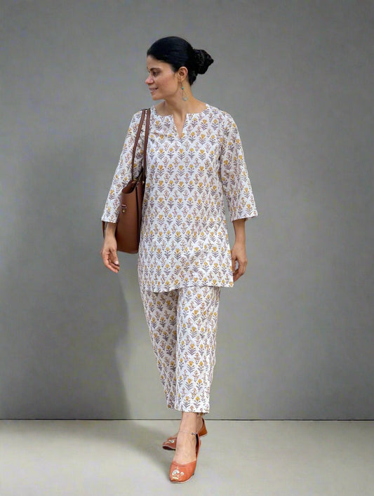 Handblock Printed Cotton Co-ord Set