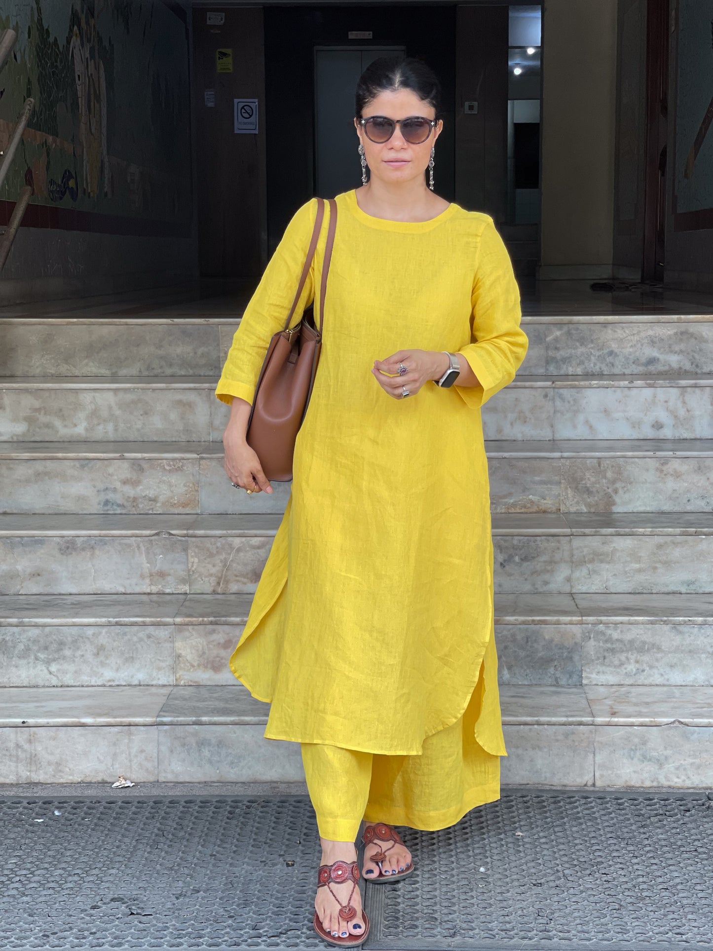 Handwoven Linen Co- ord set