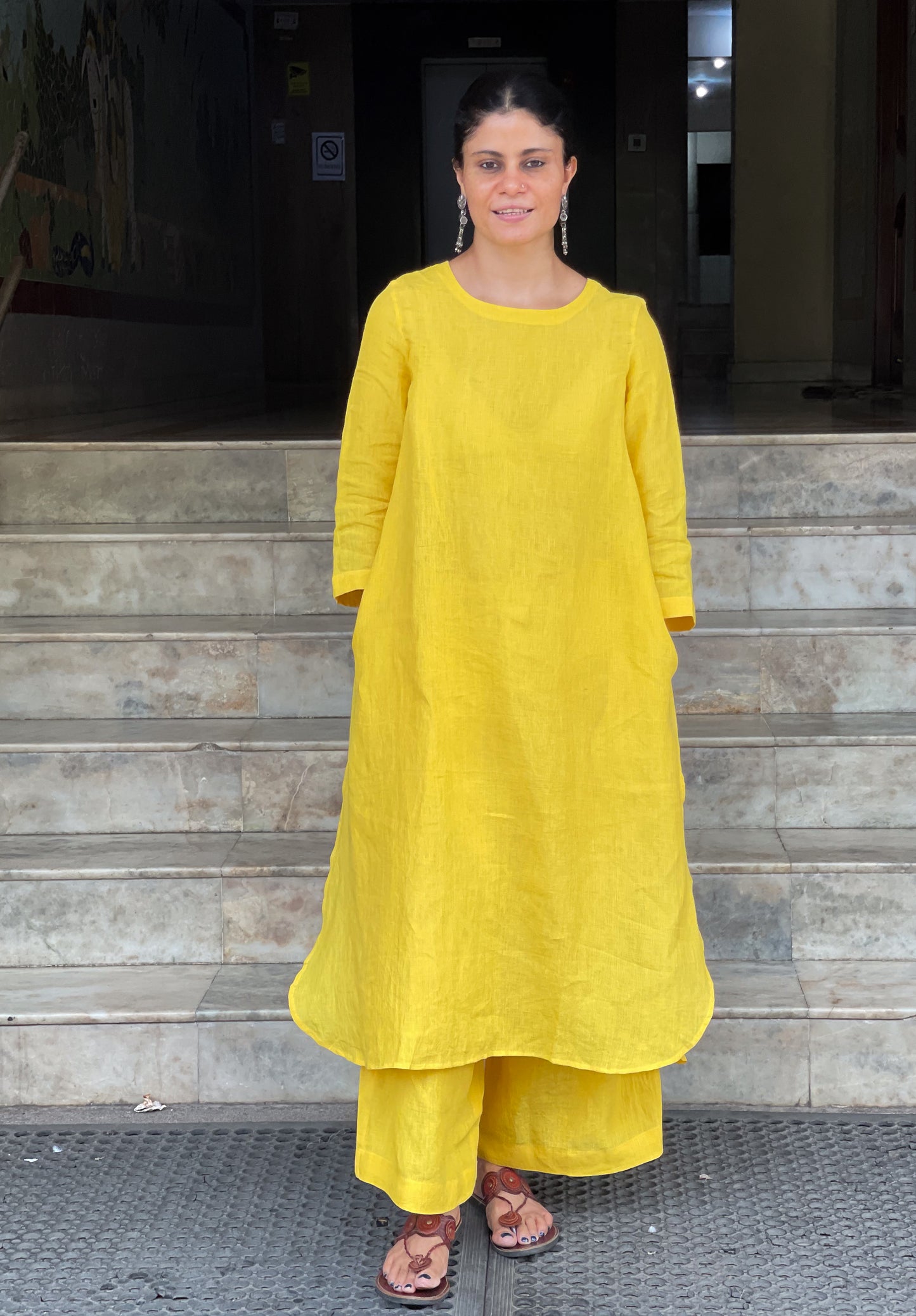 Handwoven Linen Co- ord set