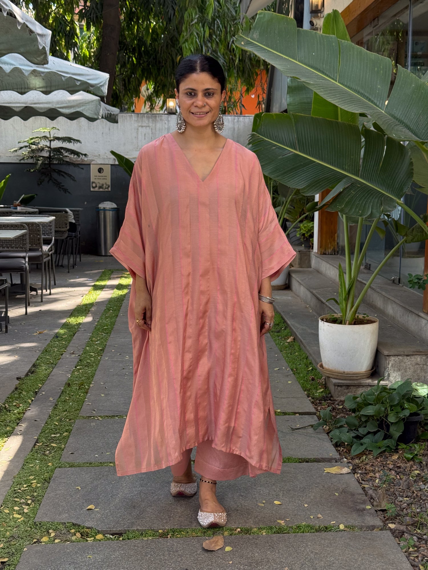 Handwoven Pure  Mulberry Silk Kaftan