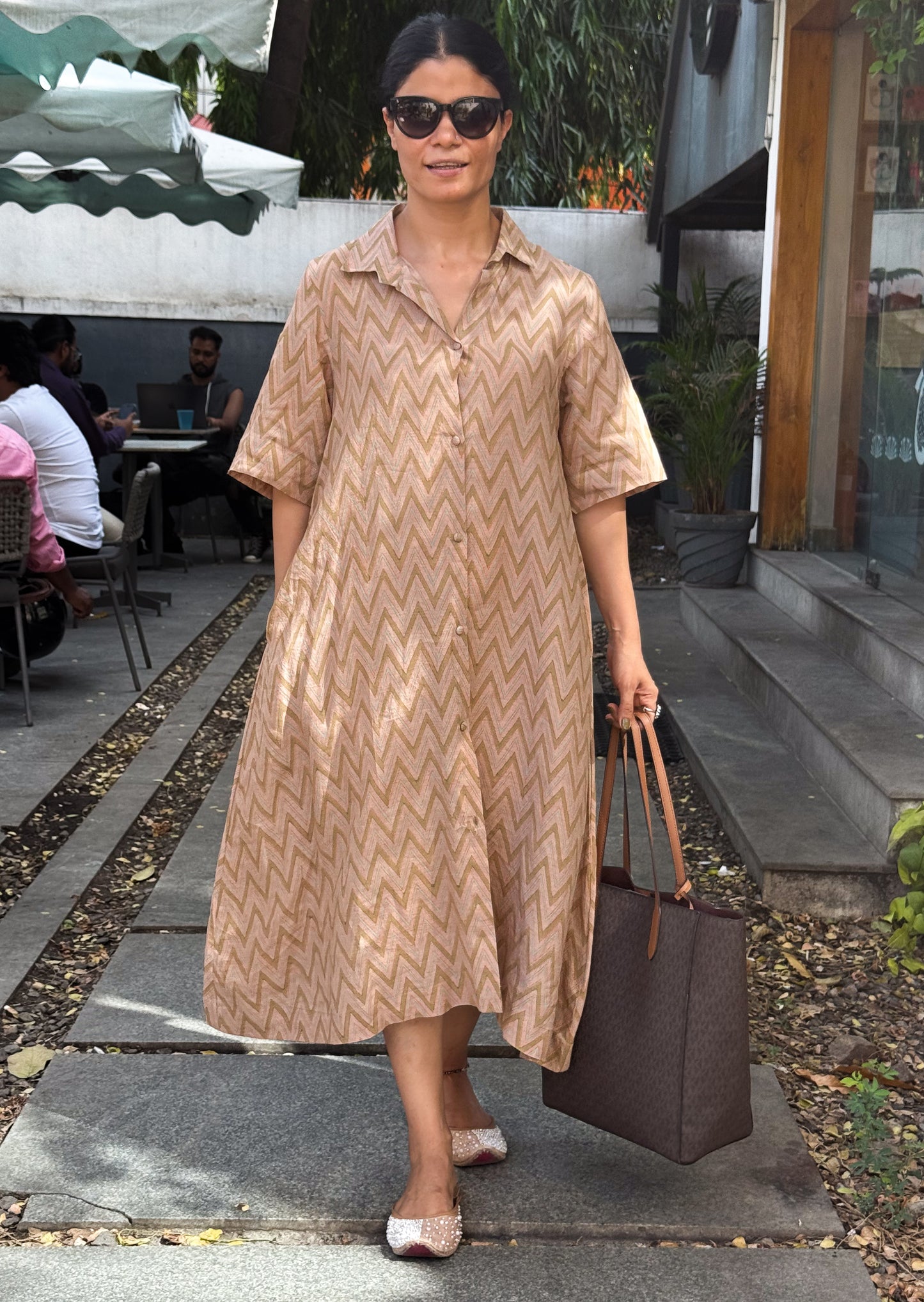 Handloom Linen By Linen Handblock Printed Kurta