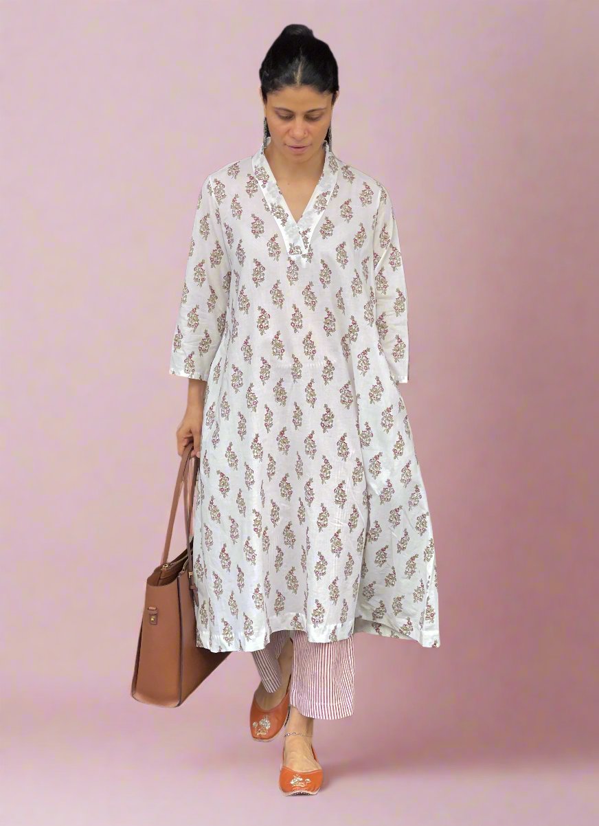 Handblock Printed Cotton Kurta