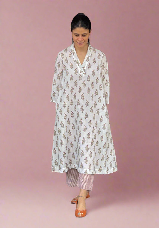 Handblock Printed Cotton Kurta