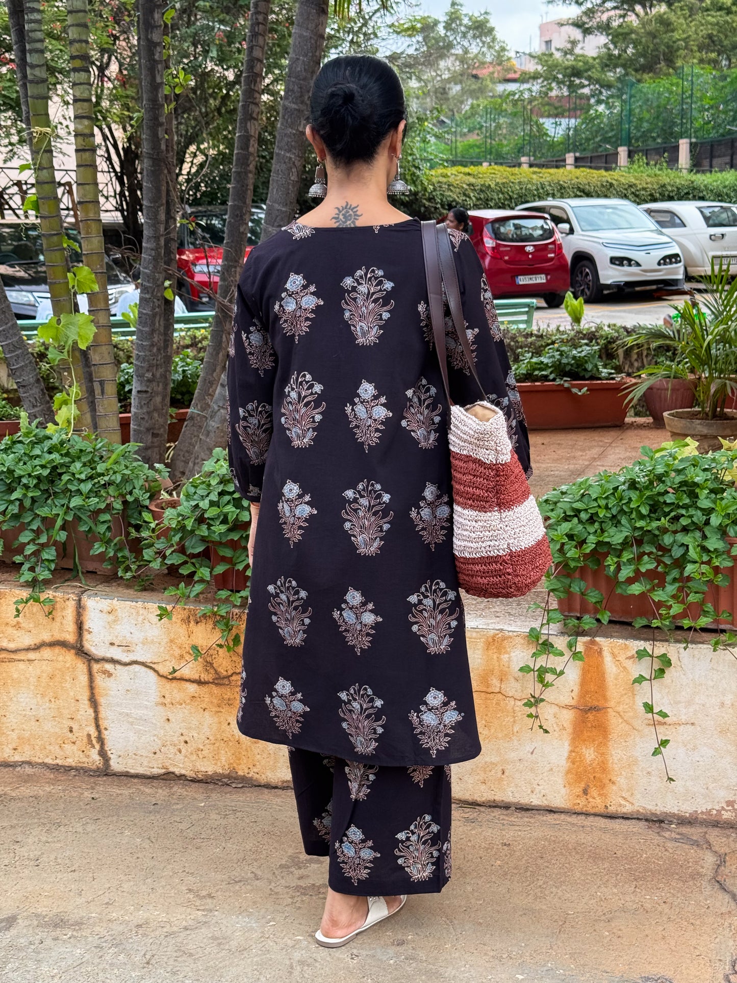 Cotton Handblock Printed Natural Dyed Ajrakh Kurta