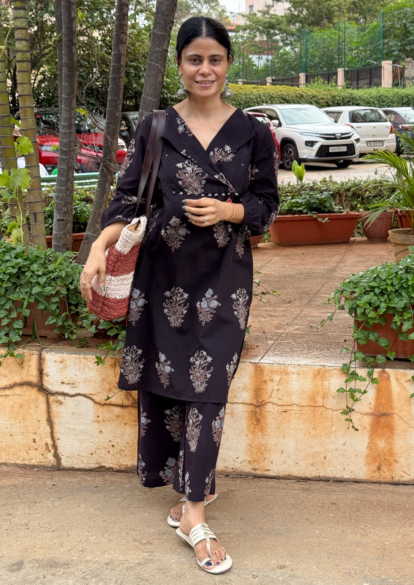 Cotton Handblock Printed Natural Dyed Ajrakh Kurta