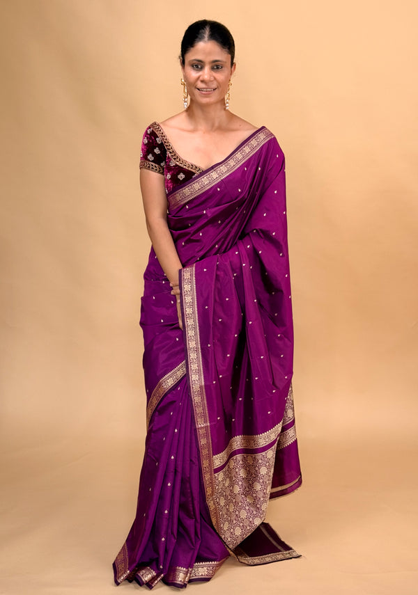 Handloom & Handwoven Kadwa Katan Silk Banarasi Saree