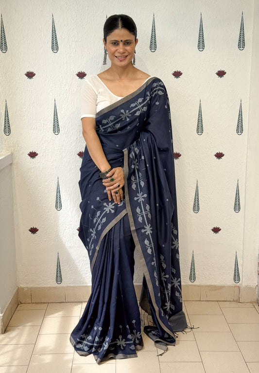 Handloom Mulmul Cotton Jamdani Saree