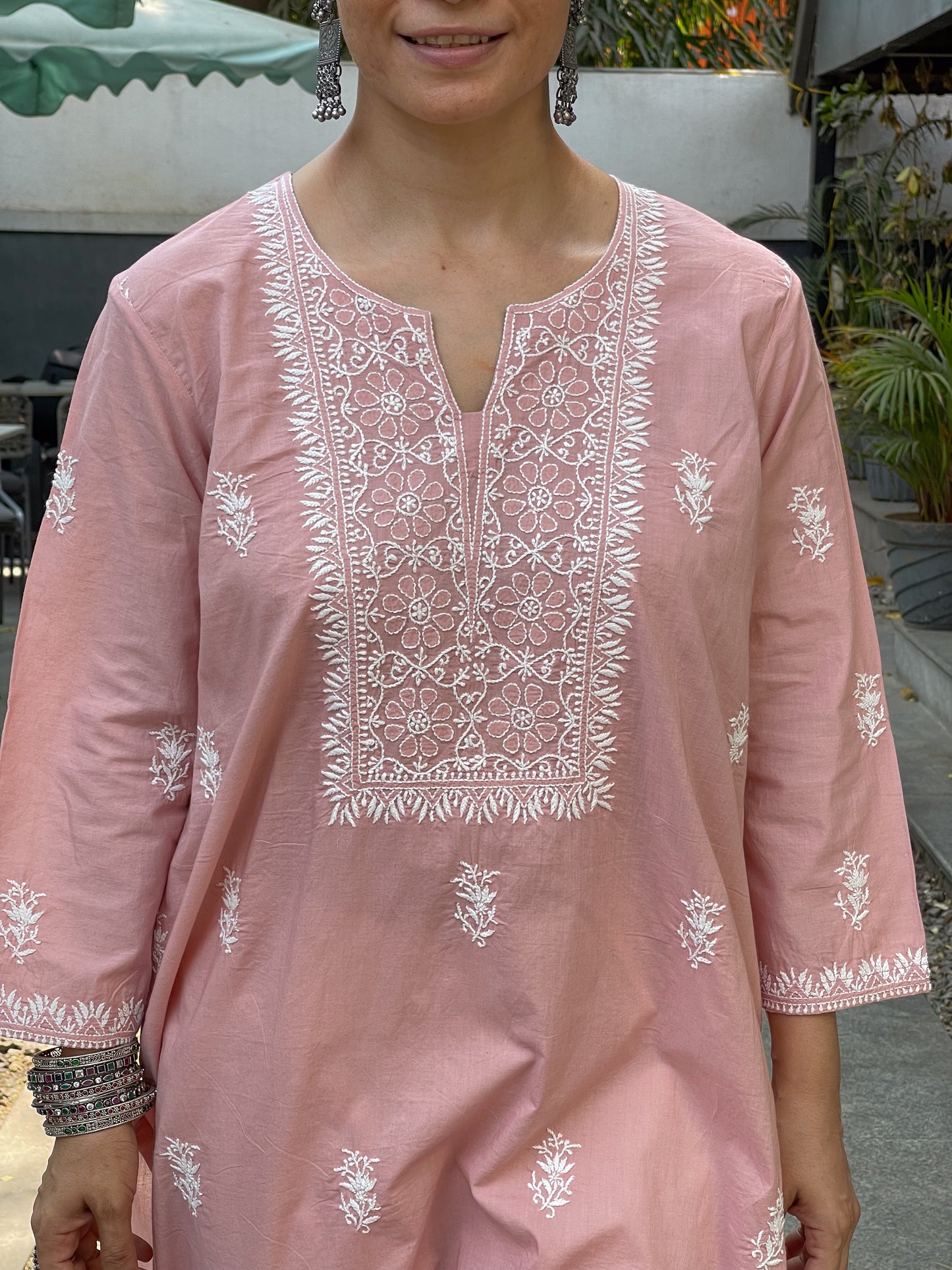 Handembroidered Chikankari Mull Cotton Kurta