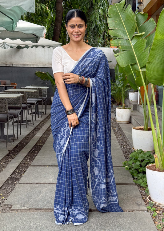 Handlom Pure Mulmul Cotton Jamdani Saree