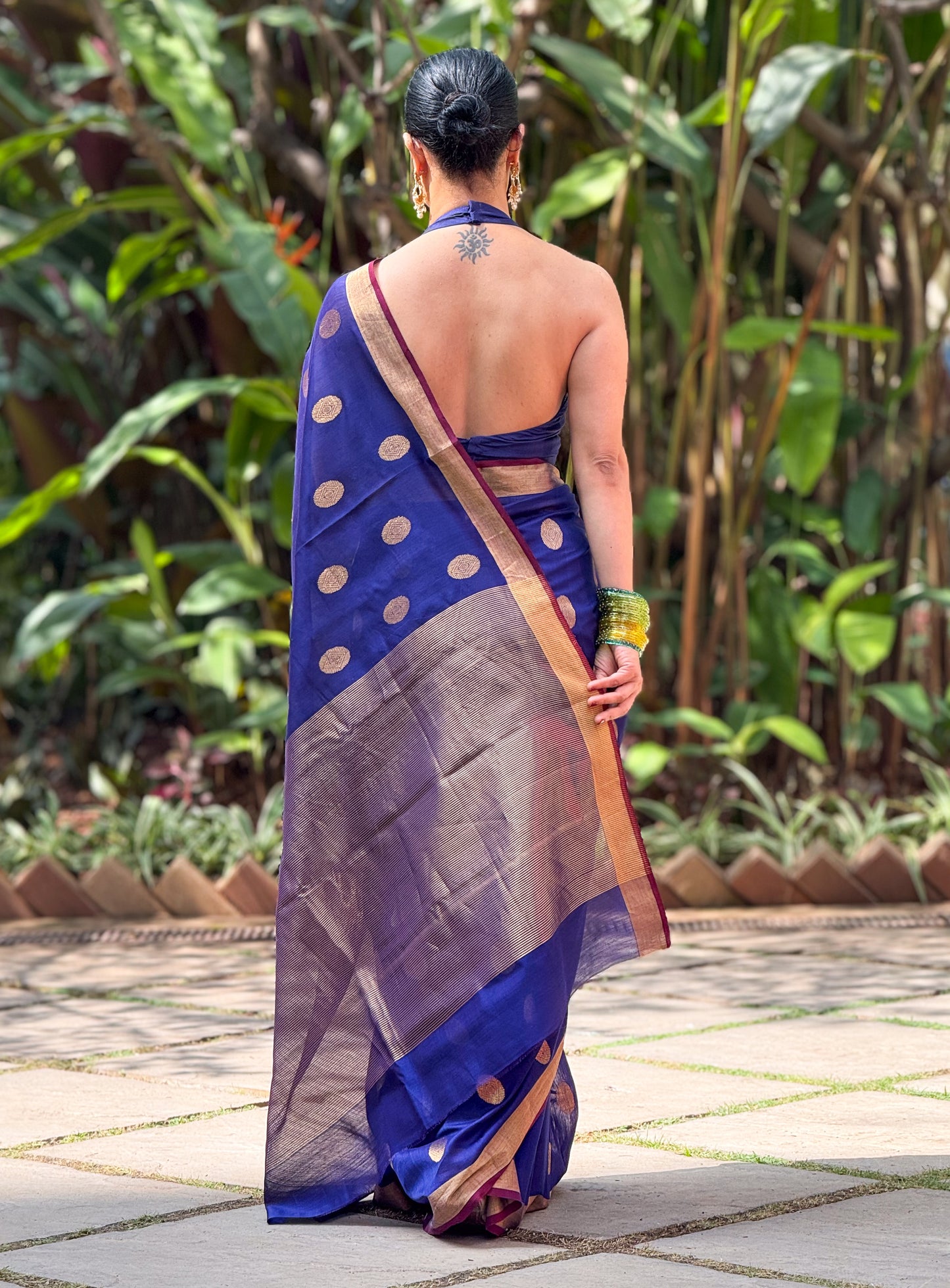 Handloom Chanderi Cotton Silk Saree