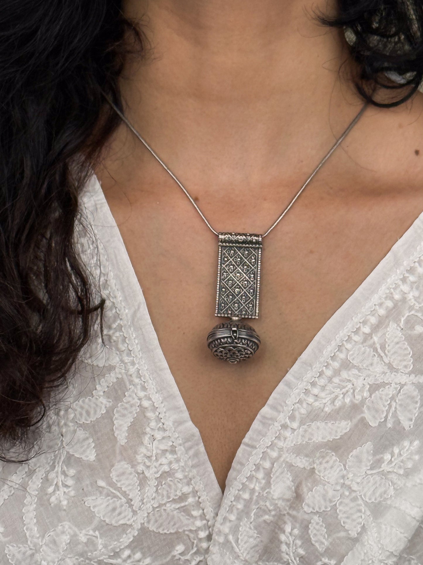Handmade Silver Neck Piece.
