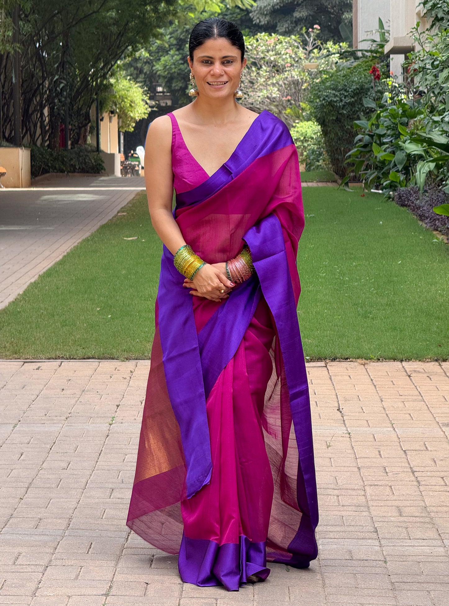 Handloom Chanderi Cotton-Silk Saree