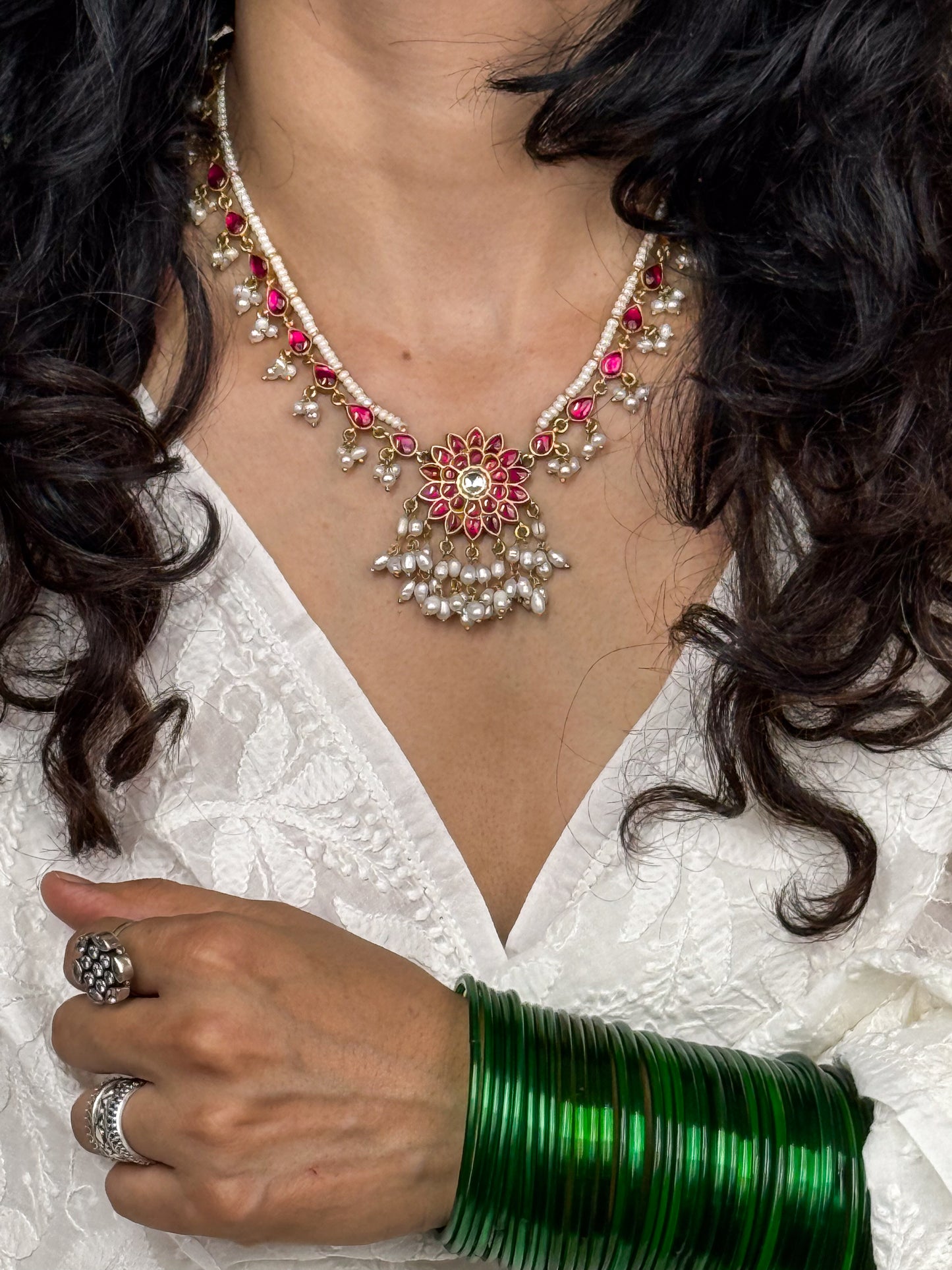 Handmade Silver Neck Piece.