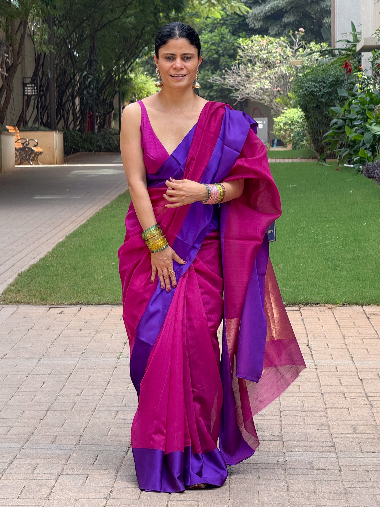 Handloom Chanderi Cotton-Silk Saree