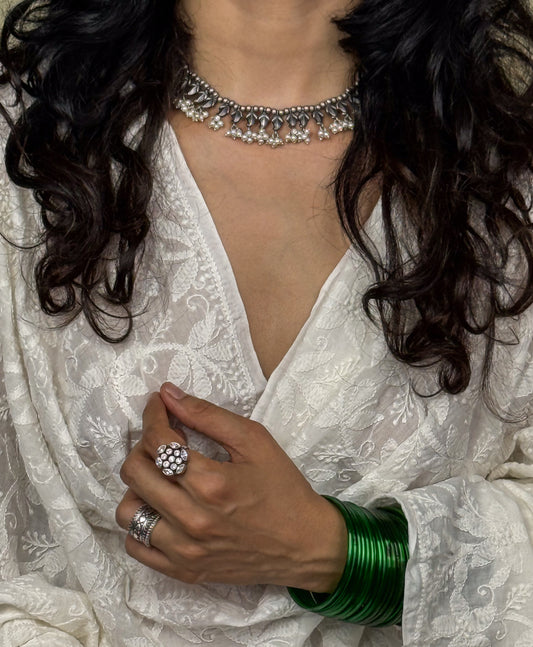 Handmade Silver Neck Piece.