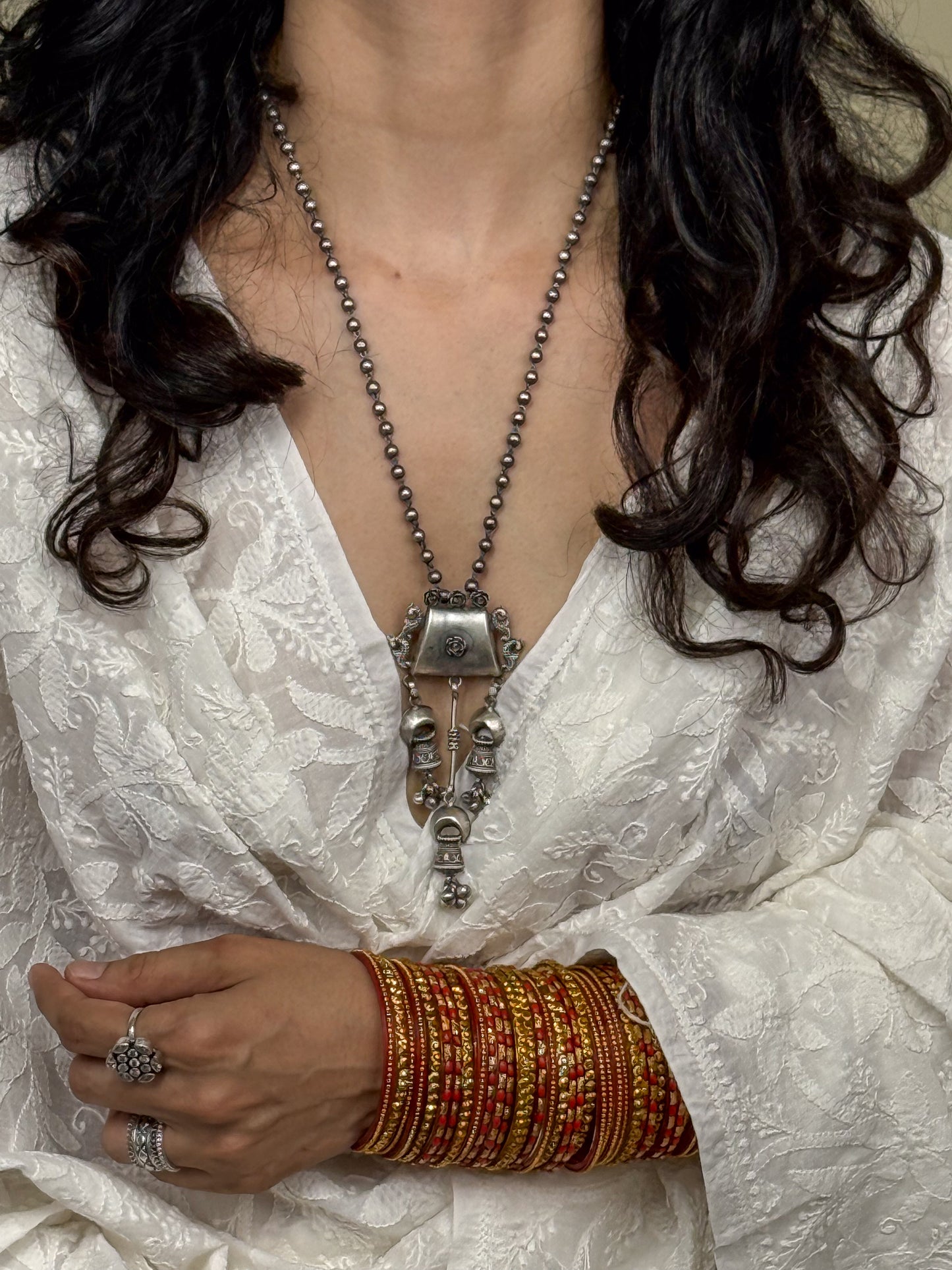 Handmade Silver Neck Piece.
