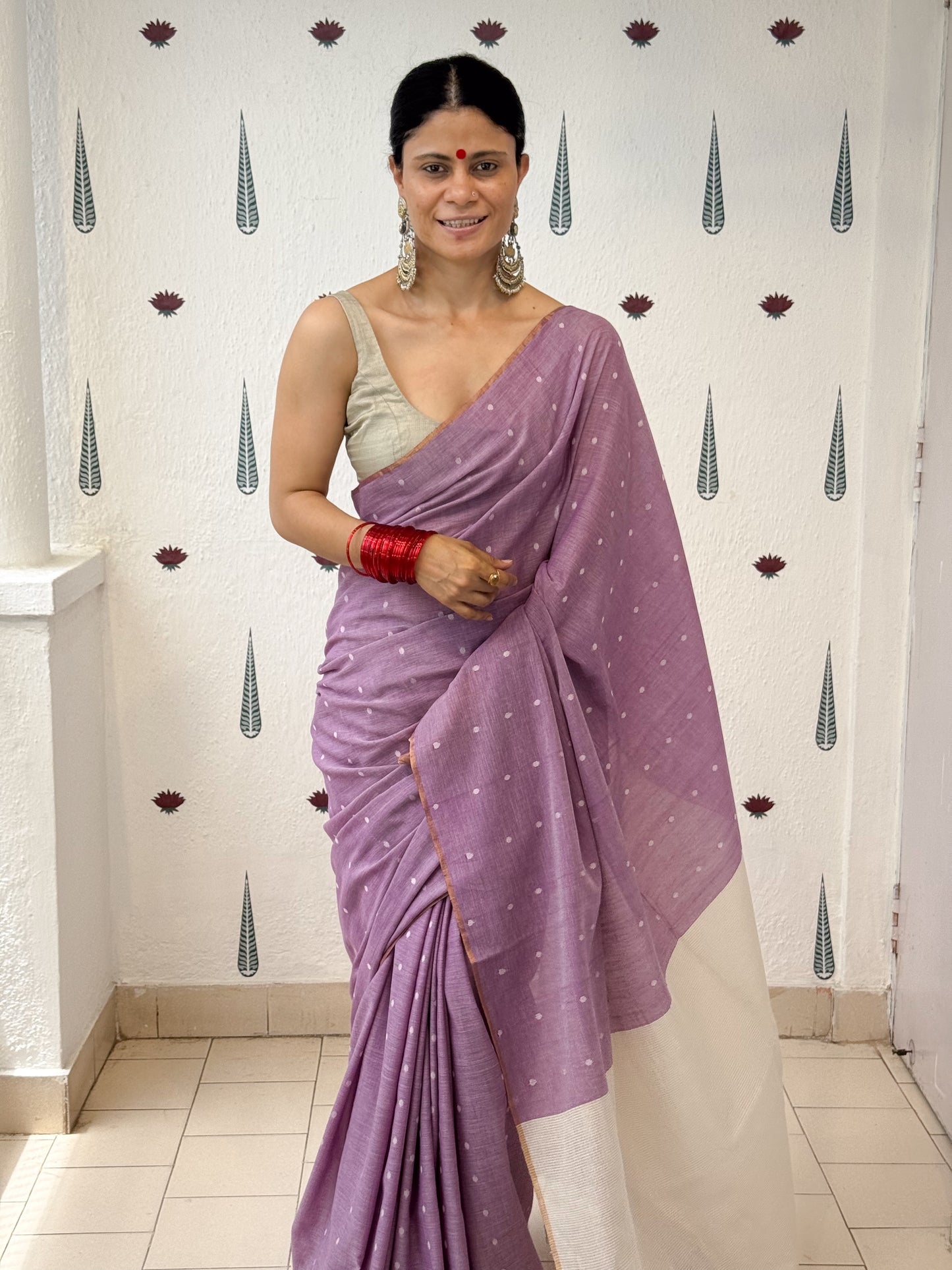 Handloom Mulmul Cotton Jamdani Saree