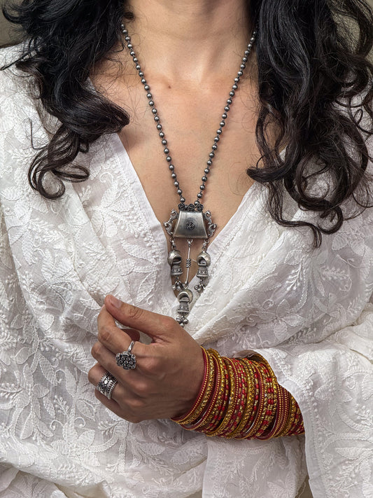 Handmade Silver Neck Piece.