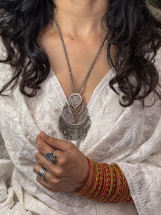 Handmade Silver Neck Piece.