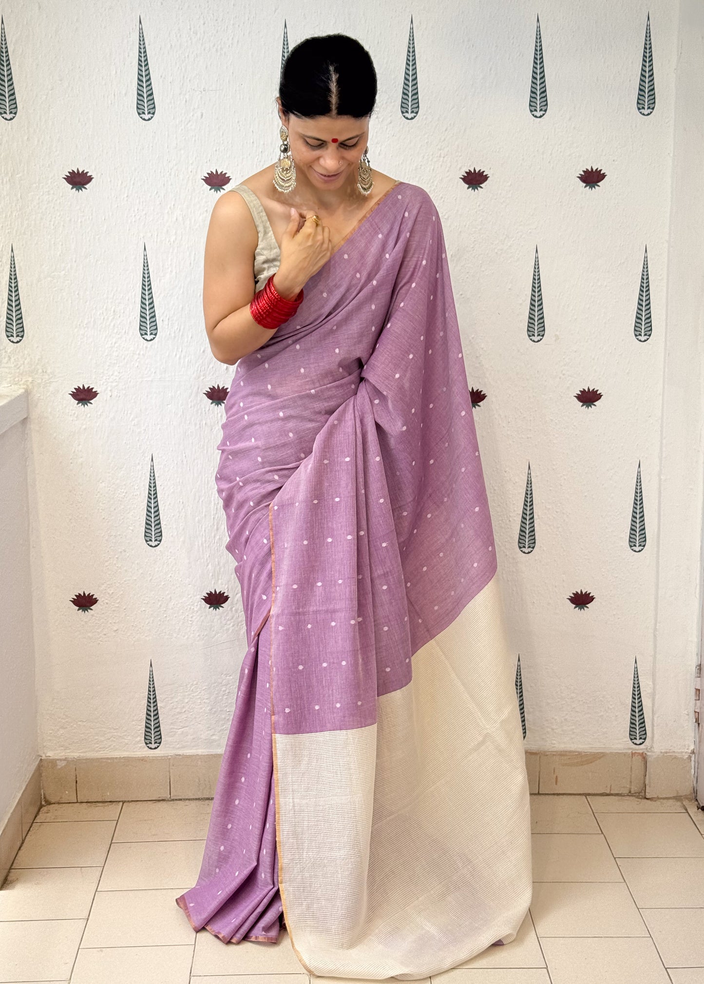 Handloom Mulmul Cotton Jamdani Saree