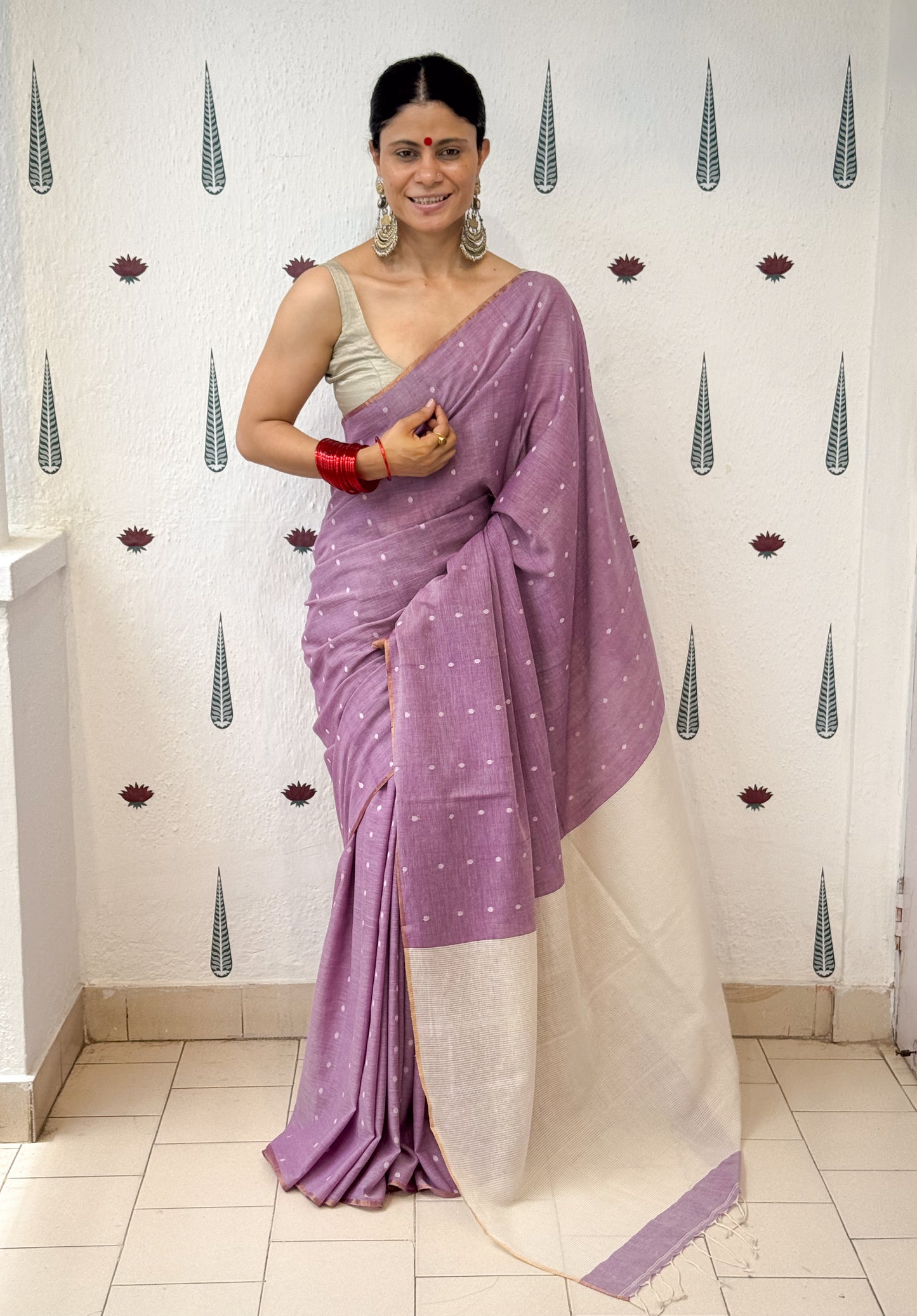 Handloom Mulmul Cotton Jamdani Saree