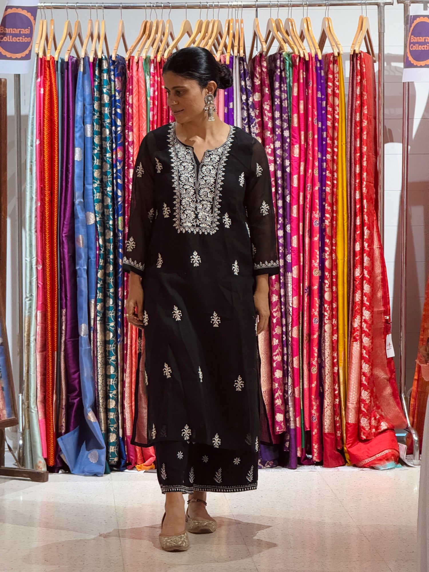 handloom And Handembroidered Chikankari cotton pant