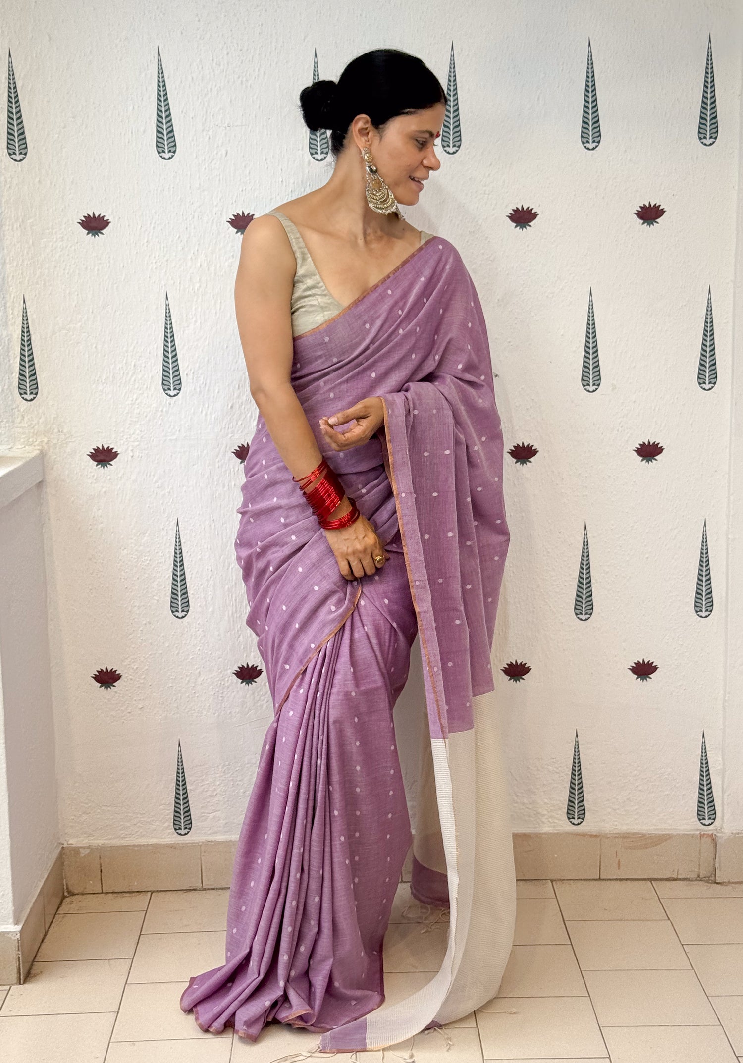 Handloom Mulmul Cotton Jamdani Saree