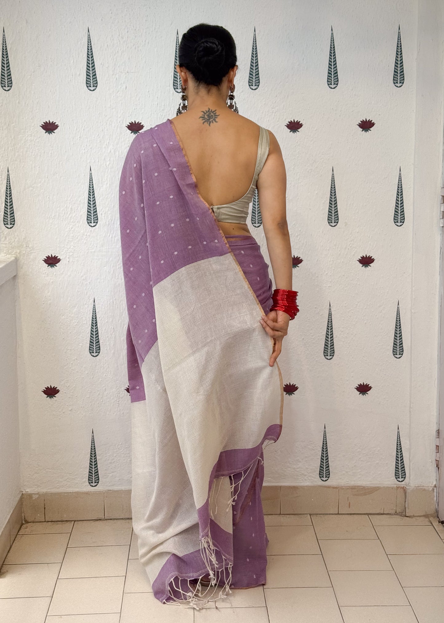 Handloom Mulmul Cotton Jamdani Saree