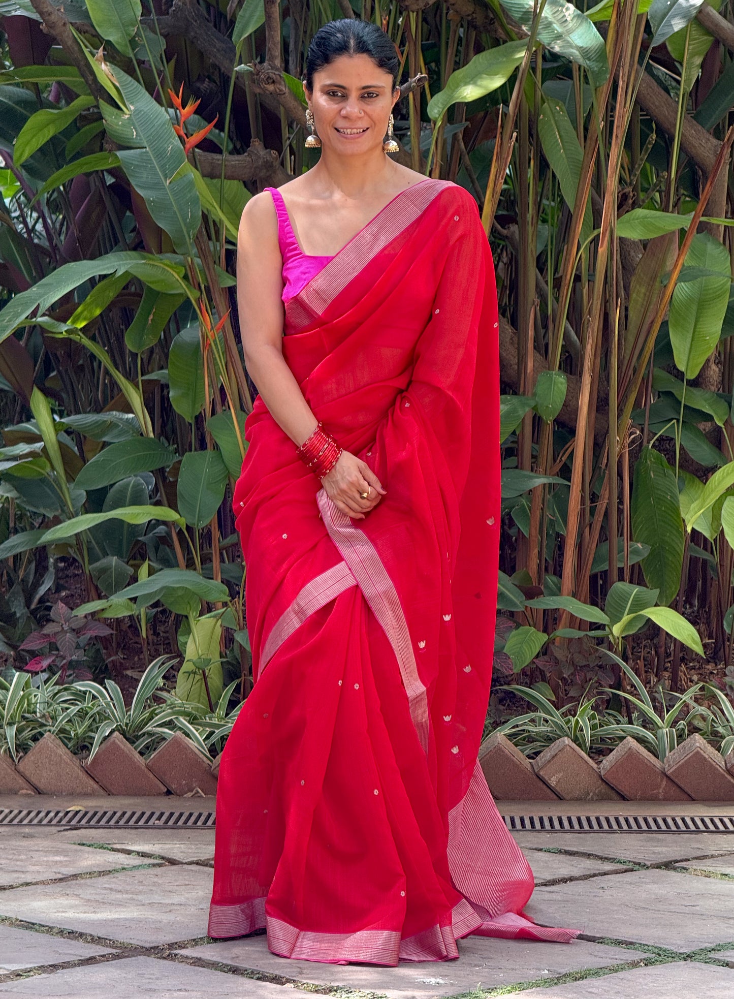 Handloom Chanderi Cotton-Silk Saree