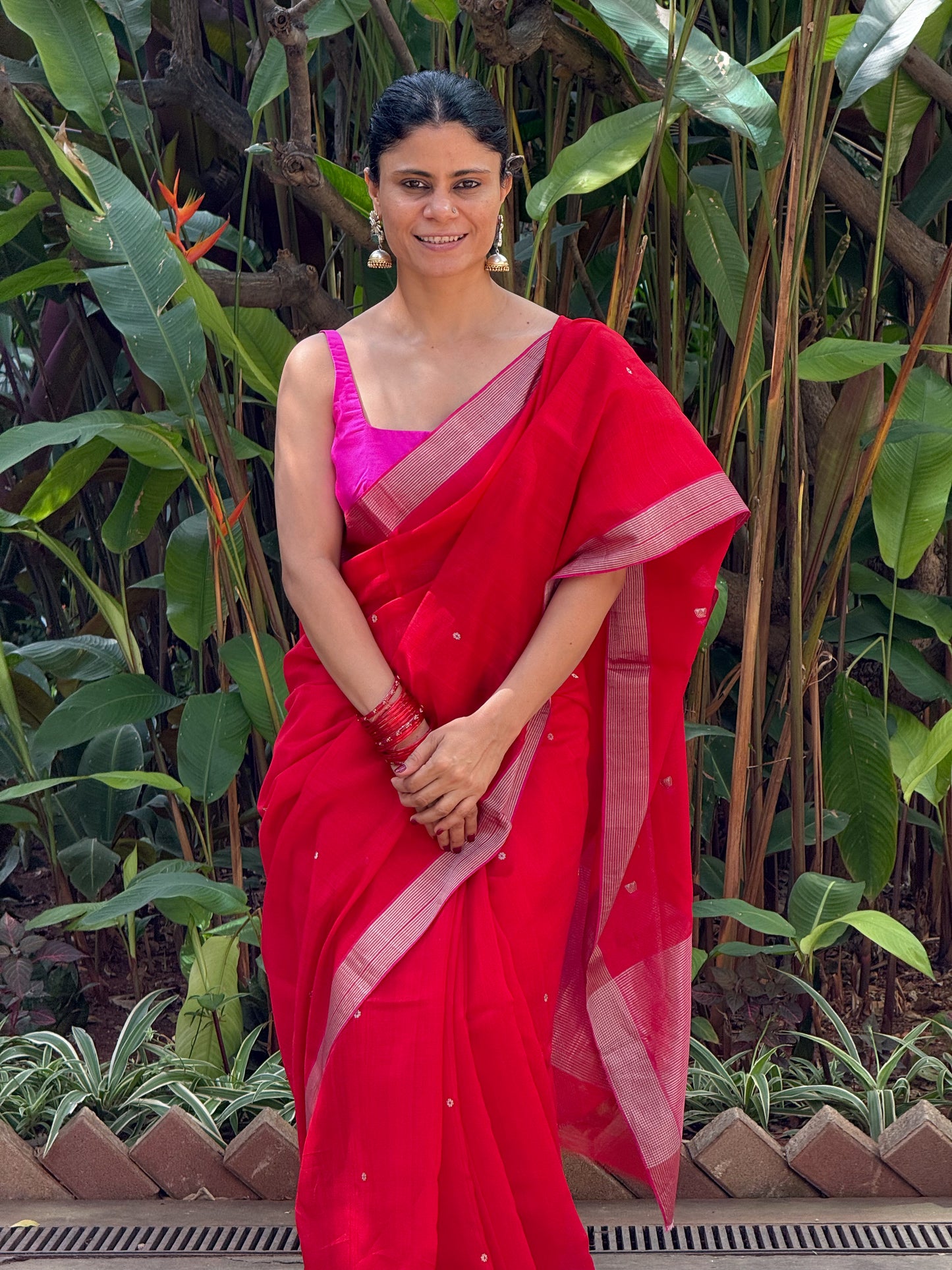 Handloom Chanderi Cotton-Silk Saree