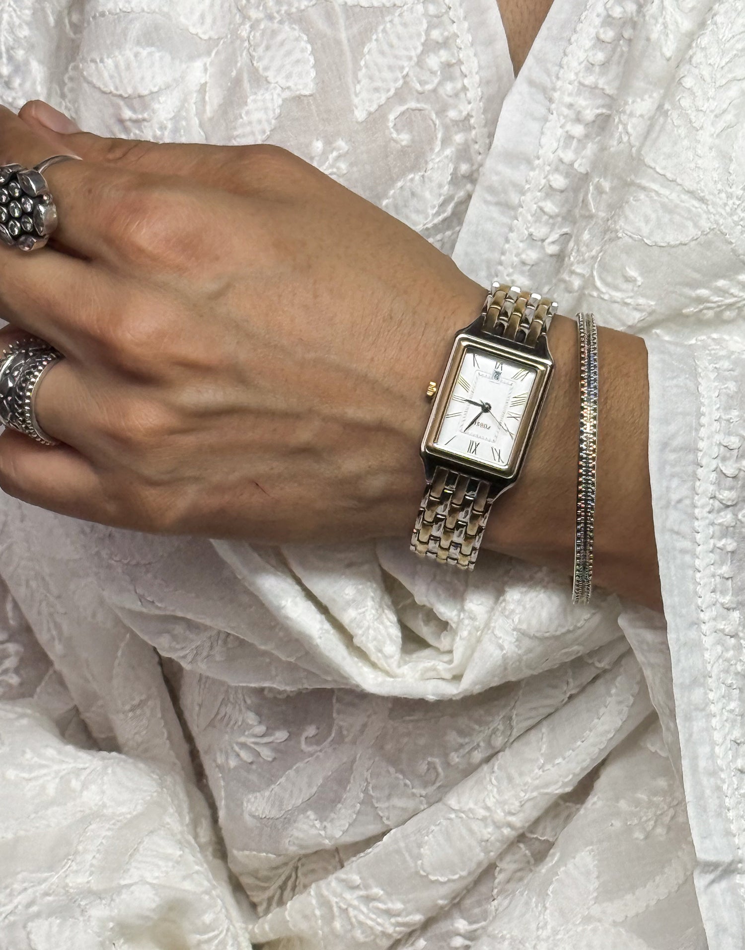 Handmade Silver Bangles.