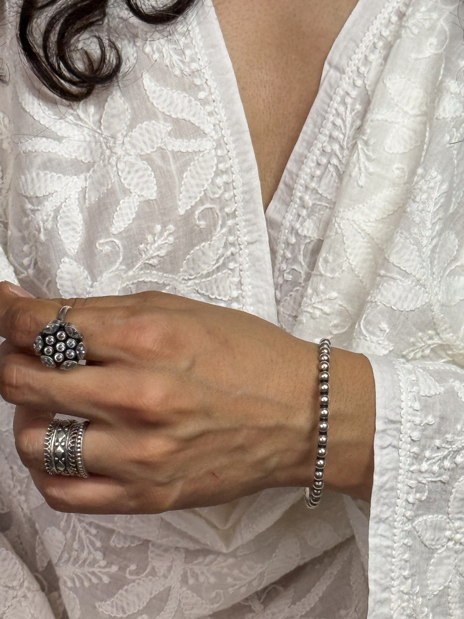 Handmade Silver Bangles.